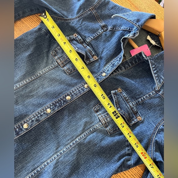 Jacob Conextion Stretch Vintage Denim Dress 7/8 - Picture 9 of 12